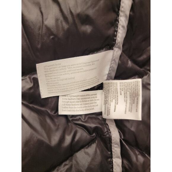 Andrew Marc Coat Womens SZ Small Black Down Puffer Coat Longline - Picture 14 of 16